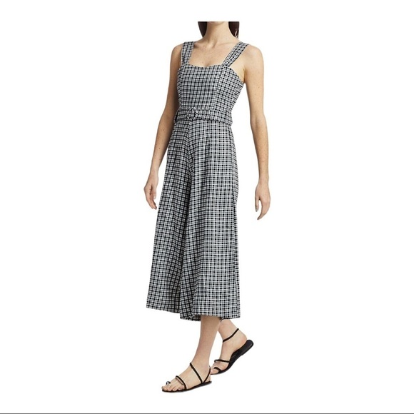 FAITHFULL the Brand Liv Check Linen Jumpsuit Emelinah Check - Picture 2 of 15